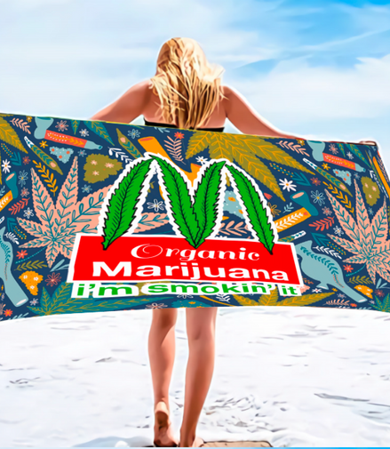 I'm smoking it" Towel 64 X 40 Inches