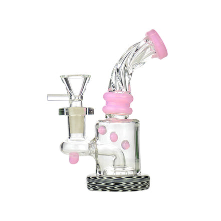 5.5" Wig Wag Base Water Pipe with 14mm Male Bowl