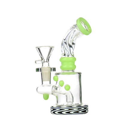 5.5" Wig Wag Base Water Pipe with 14mm Male Bowl