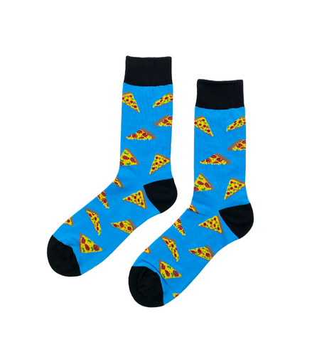 MELTY PIZZA Socks Fits All, 70% Cotton, 25% Spandex, 5% Elastic