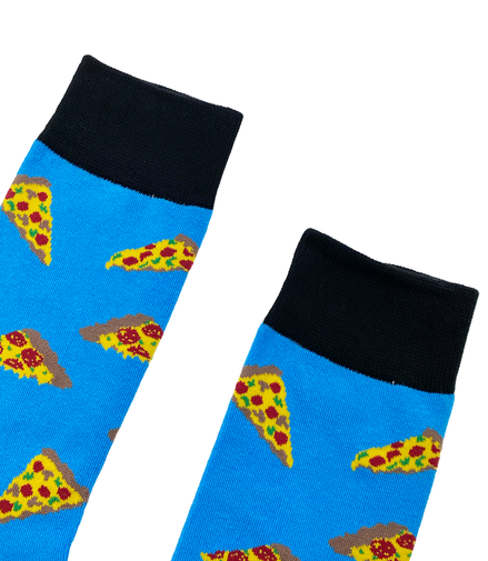 MELTY PIZZA Socks Fits All, 70% Cotton, 25% Spandex, 5% Elastic
