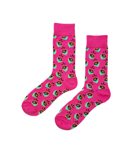 LEMON Socks Fits All, 70% Cotton, 25% Spandex, 5% Elastic