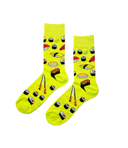 SUSHI Socks Fits All, 70% Cotton, 25% Spandex, 5% Elastic