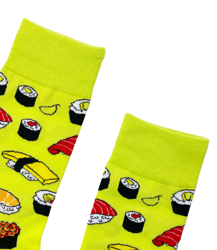 SUSHI Socks Fits All, 70% Cotton, 25% Spandex, 5% Elastic