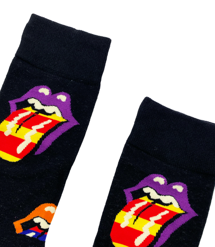 ROLLING STONES Socks Fits All, 70% Cotton, 25% Spandex, 5% Elastic