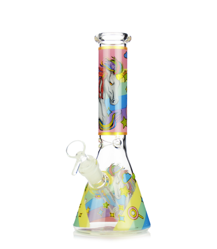 10" Unicorn Beaker with 14mm Male Bowl