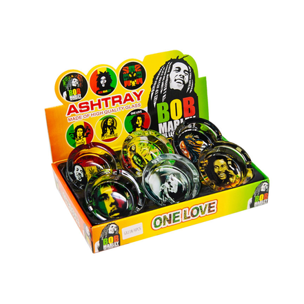 Glass Ashtray 6 Units Display