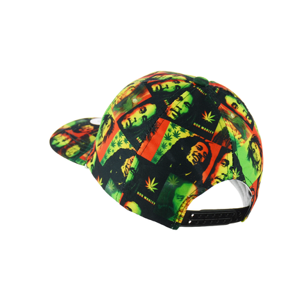 Rasta Color Print Baseball Hat Snapback