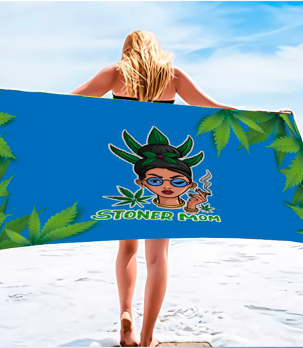 Stoner Mom Towel -  Size 64 x 30 Inches