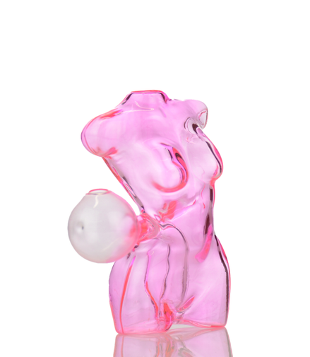 5" Lady Oil Burner Color Tube Glass on Glass