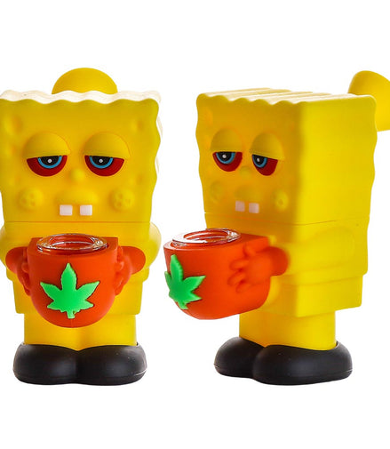 5" Bob Silicone Water Pipe with 14mm Male Bowl