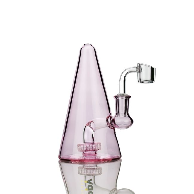 6" Pink Cone Water Pipe Rig with 14mm Male Banger