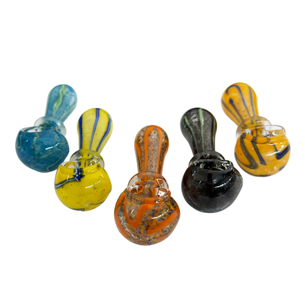 3.5" Hand Pipe Frit with Ring Spoon