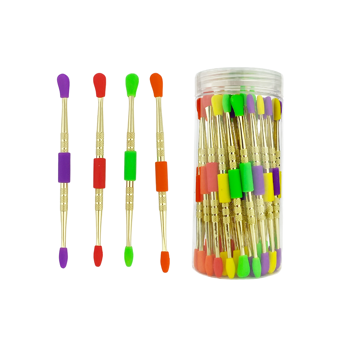 Gold Dabber with Silicone Cover 50pcs Jar
