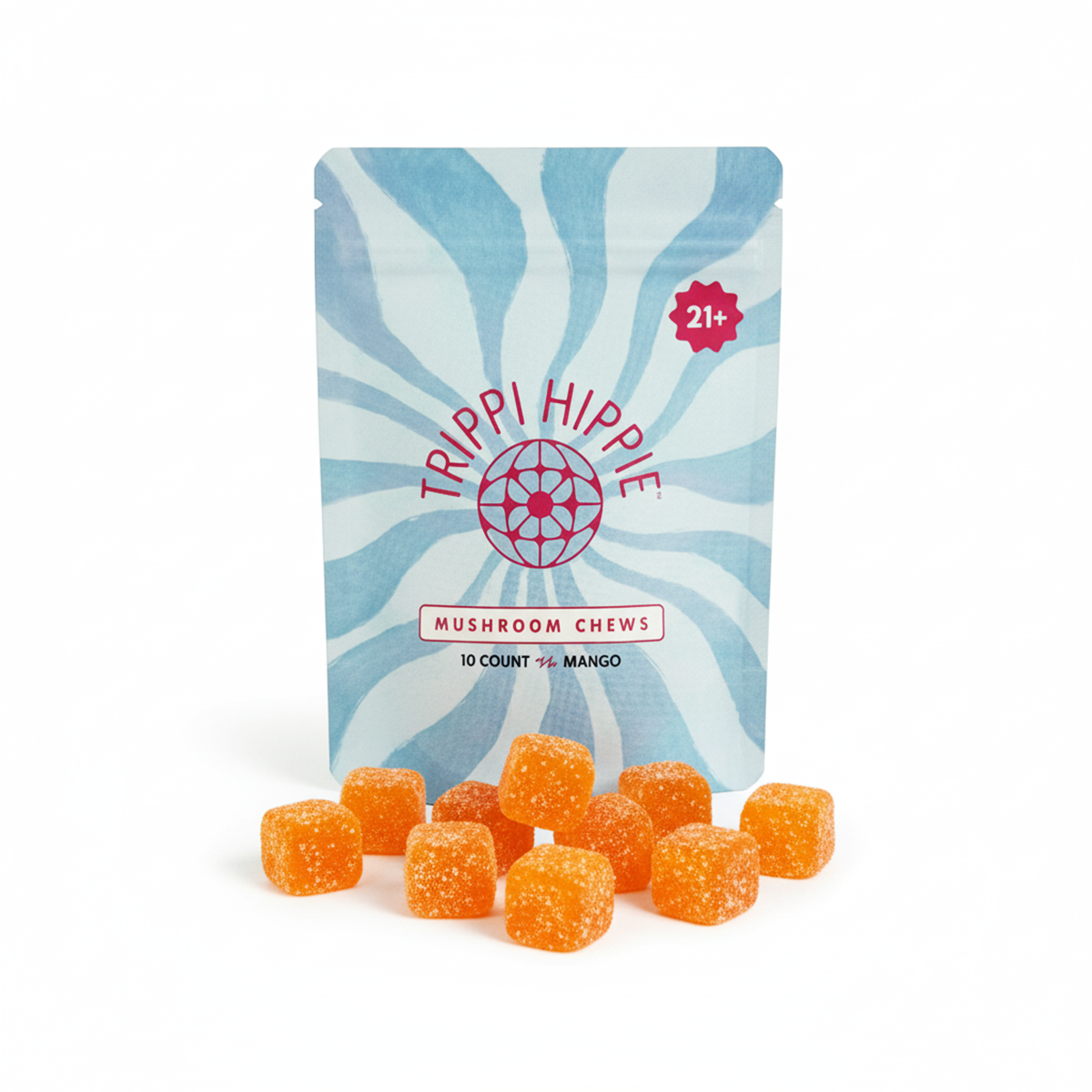 MUSHROOM CHEWS 10 CHEWS PER PACK - Mango