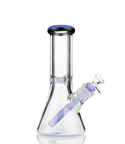 10" 9mm Beaker Slime Color Mouth and Downstem with 14mm Male Bowl