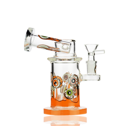 6.5" Side Car Water Pipe Eye Design with 14mm Male Bowl