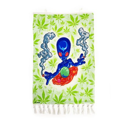 Alien Design Handloom Printed Wall Hanging Size 3ft x 2ft