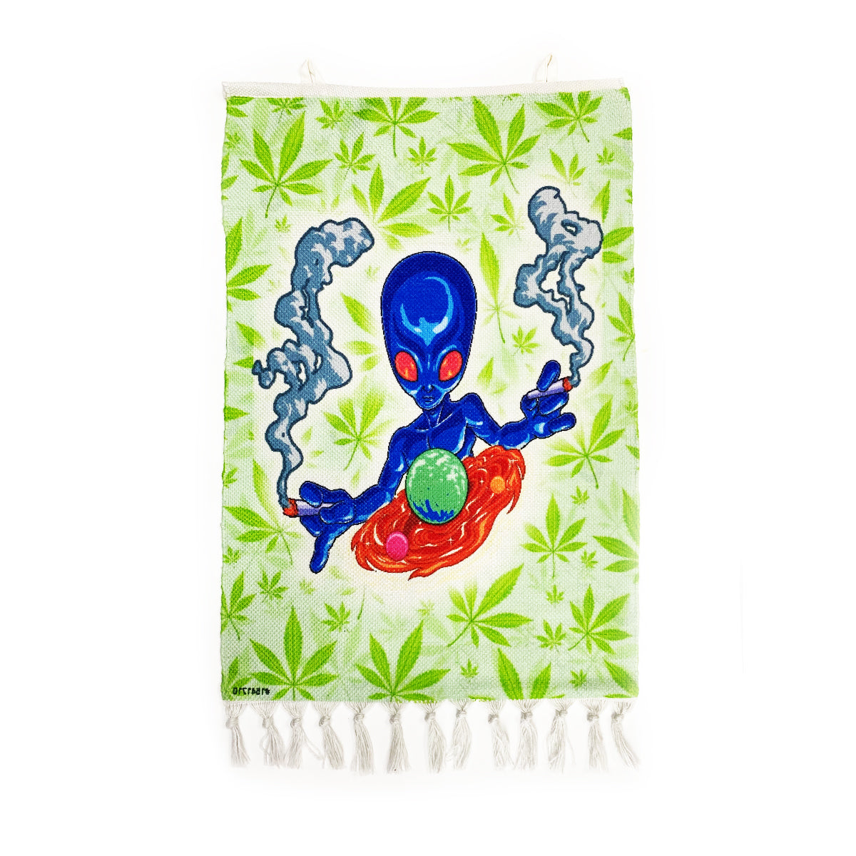 Alien Design Handloom Printed Wall Hanging Size 3ft x 2ft