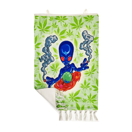 Alien Design Handloom Printed Wall Hanging Size 3ft x 2ft