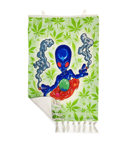Alien Design Handloom Printed Wall Hanging Size 3ft x 2ft