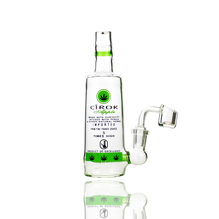 6" Mini Cirok Vodka Bottle with 14mm Male Banger