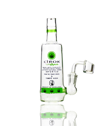 6" Mini Cirok Vodka Bottle with 14mm Male Banger