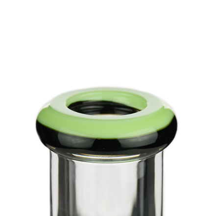 10" 9mm Beaker Slime Color Mouth and Downstem with 14mm Male Bowl