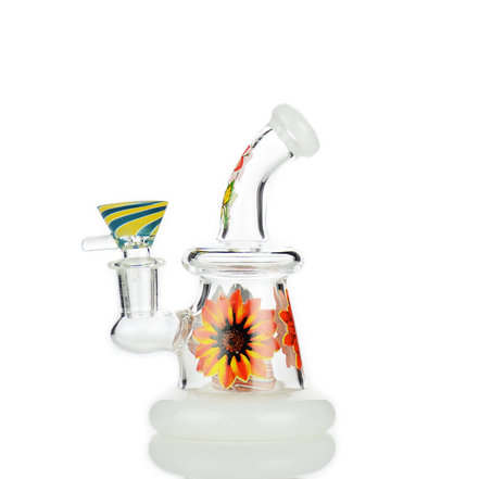 5.5" Flower Water Pipe Bong with 14mm Male Bowl