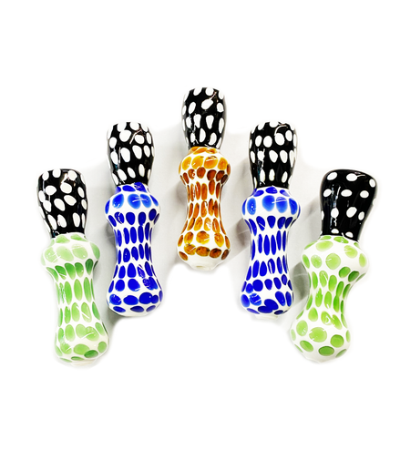 3" Chillum One Hitter with Dot Art Glass