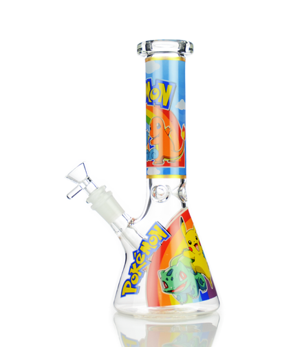10" Beaker Glow in Dark with 14mm Male Bowl