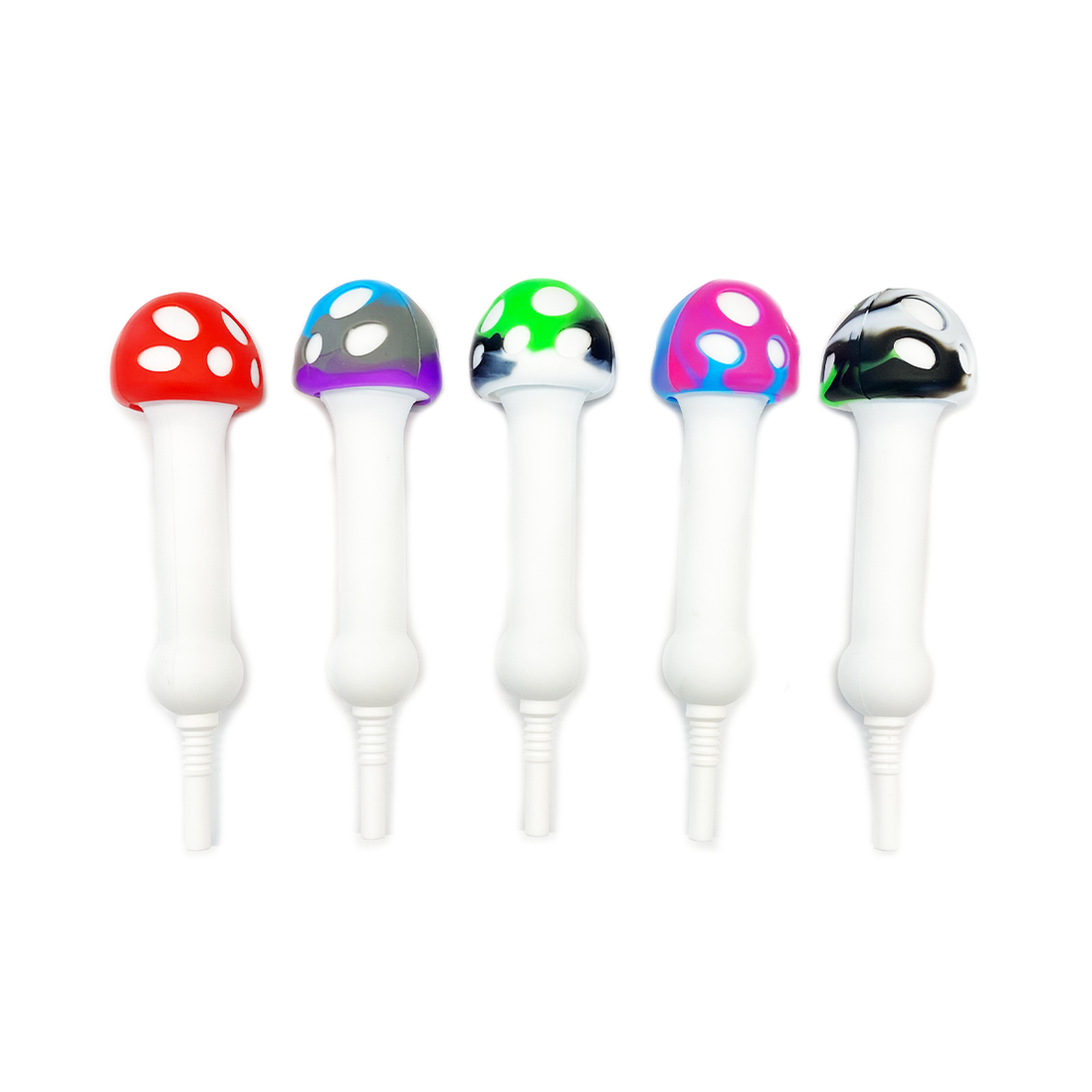 5.5" Silicone Mushroom Nectar Collector with Ceramic Tip