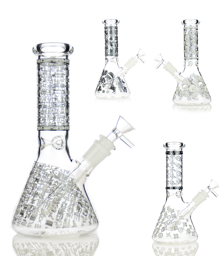 8" Assorted Design Glow In The Dark Beaker