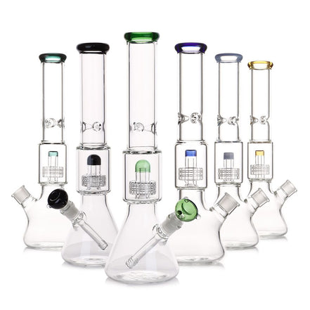 16" Beaker with Percolator with 14mm Male Bowl