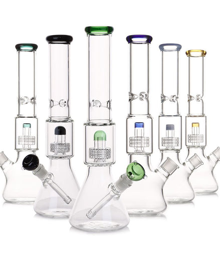 16" Beaker with Percolator with 14mm Male Bowl