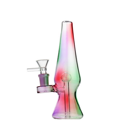 7" Electro Colored Rocket Water Pipe with 14mm Male Bowl