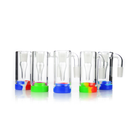 14mm 90° Ash Catcher Reclaimer Bong Attachment Silicone Jar Container