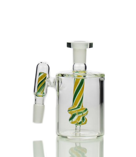 14mm Double Filter Ash Catcher with Reversal Glass