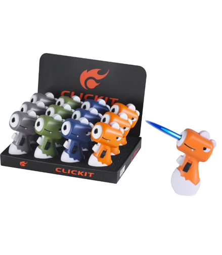 Mini Cartoon Dinosaur Torch - 12Pcs Display